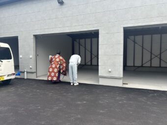 11月5日　新倉庫竣工式